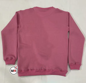 Sudaderas bordadas de cuello redondo con logotipo personalizado de alta calidad para mujer, camisa de peso pesado de diseño personalizado para mujer - Product Image 3