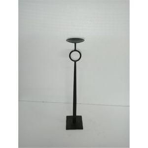 Bougeoir vintage en fonte noire, support de luxe pour mariage, candélabre décoratif en métal, décoration d'intérieur pour cheminée, support de pilier - Product Image 1