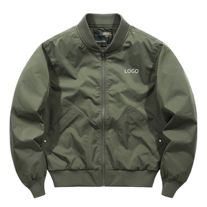 Chaqueta bomber con estampado de logotipo personalizado para hombre, chaqueta bomber de secado rápido para hombre, venta directa de fábrica, chaquetas bomber para hombre 2025 - Product Image 4