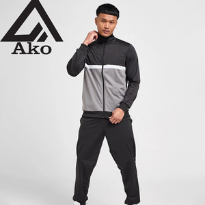 OEM Color Block <b>Body</b> Slimming Weight Loss Sauna <b>Suit</b> for Men Gym Wear Custom Logo Windbreaker Tracksuits Lightweight by Ako - Product Image 1