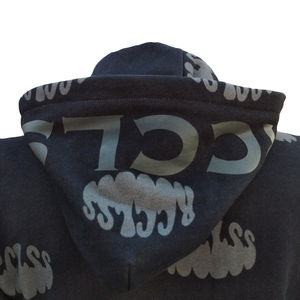 Ensemble de joggers à capuche surdimensionné personnalisé, survêtement de style de rue à impression complète, vêtements de sport amples et décontractés, survêtement à capuche respirant - Product Image 4