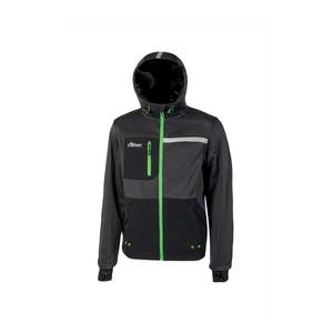 Sudadera con capucha y cremallera completa GALAXY Ropa DE SEGURIDAD reflectante en gris asfáltico/verde, para el momento de la fecha - Product Image 1
