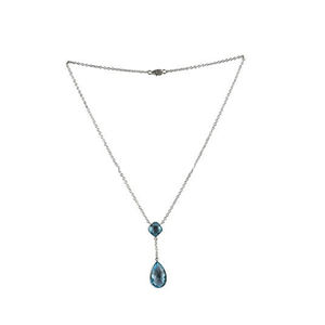 <b>Handmade</b> classic 925 sterling <b>silver</b> multi colour chalcedony gemstone bezel set <b>necklace</b> for ladies and girl - Product Image 4