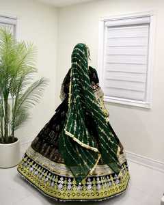 Venta al por mayor de las mujeres de moda Vestido de estilo afgano de longitud completa totalmente cosido fiesta boda Festival vestido acampanado para adultos - Product Image 5