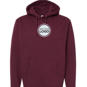 Sudadera con capucha de lana ligera de invierno para hombre personalizada con sudaderas con capucha bordadas Independent Trading Co colores y logotipo personalizados - Product Image 2