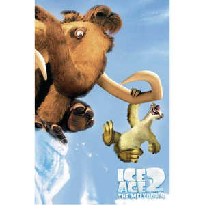 Póster de Anime de la Película 'La Era de Hielo 2: La Derretida' con un Diseño de Postal Atractivo - Product Image 1