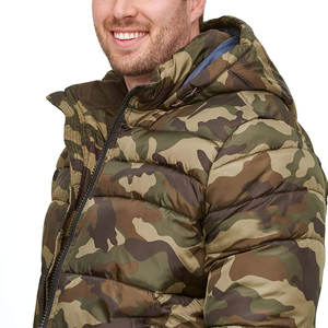 แจ็กเก็ตผ้าฝ้ายบุนวมสำหรับผู้ชาย, เสื้อกันหนาวมีฮู้ดไซส์พิเศษปรับแต่งได้ - Product Image 4