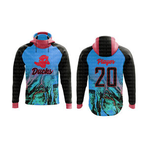 2023 hommes ODM pluvier sweat haute qualité mouche sublimé impression 3D col à capuche Techniques numériques bouffée taille 6XL personnalisable - Product Image 2