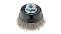 Brosse à fil en acier inoxydable durable de haute qualité pour brosseuse à tiges, pour polissage DIY, OEM, traitement de surfaces métalliques industrielles en usine