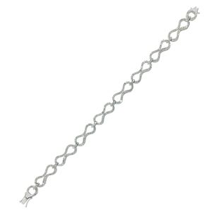 Sterling Silver 2.62 Ct Round Cut White Natural Diamond Women's Trendy Tennis <b>Bracelet</b> 7.5 Inch - Product Image 3