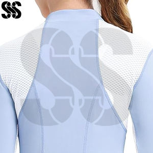 Chemises d'entraînement d'équitation pour femmes personnalisées, légères, durables, pour activités de plein air, fermeture éclair, absorbant la transpiration, douces et rapides - Product Image 5