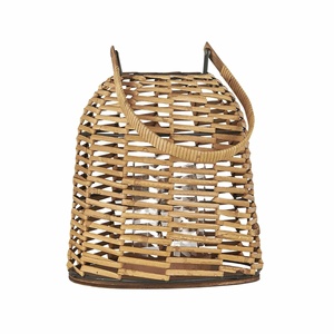 Modern Rattan Crafted Custom <b>Lantern</b> <b>Set</b> of 2 for Home Decoration - Product Image 3