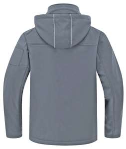 Vestes de randonnée respirantes Softshell vestes d'extérieur sur mesure 100% polyester/POLYESTER/NYLON fermeture veste Soft Shell - Product Image 2