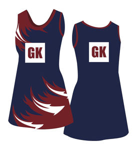 Custom Printed Black <b>Netball</b> Dress with High Quality Reversible Seamless 100% Polyester <b>Ball</b> Wear Medal Uniforms - Product Image 5