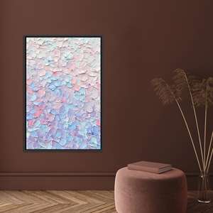 Elegant Purple Glass Wall Art: Modern Printed Canvas Artwork,BLACK <b>FRAMED</b> CANVAS - Product Image 1