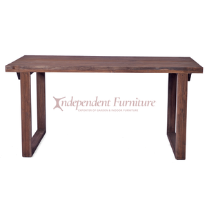 Modern Minimalist Rustic Brown <b>Dining</b> <b>Table</b> Trendy Design for Home Living Room Hotel Restaurant or Villa - Product Image 3