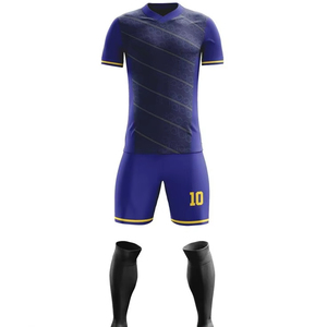 Leisure Sportswear Soccer Jersey Set Wholesale Soccer Uniforms Suit Game Training Team Uniform Breathable Soccer Sportswear - Product Image 1