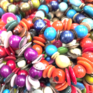 Handmade Tagua <b>Beaded</b> <b>Bracelet</b>-Eco-Friendly Fashion Jewelry with Vegetable Ivory Round Beads and Disc Pieces Perfect Gift - Product Image 1