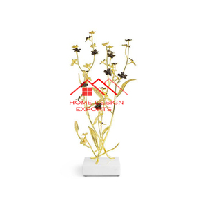 Escultura Metálica de Aluminio Fundido con Acabado Dorado, Decoración de Mesa de Centro de Lujo para el Hogar, Gran Venta - Product Image 4