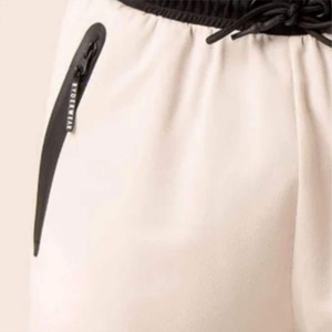 Meilleure vente High Street Style solide 6XL coton maille imprimé respirant séchage rapide Anti-rides Gym entraînement Shorts taille élastique - Product Image 5