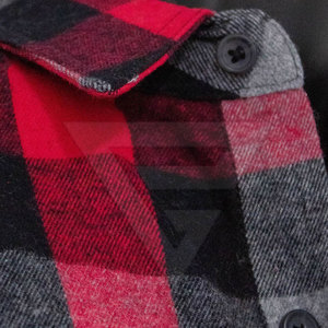 Élégant Nouvelle Tendance Sportswear Flanelle Coton Chemise Fine Qualité Casual Léger Plaid Manches Complètes Coupe-Vent Plus La Taille - Product Image 5