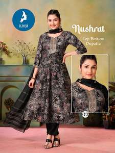 Top Vertical pesado de alta calidad, hermoso estilo tradicional bordado, nuevo pantalón Kurti, conjunto Dupatta, excelente Exportación de rayón - Product Image 4