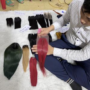 Top vente en gros couleur os faisceaux de cheveux raides de haute qualité double dessiné droite cheveux humains vietnamiens prix raisonnable cheveux crus - Product Image 6