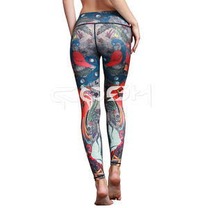 Impreso sublimado estirable Spandex Mujeres Yoga y Fitness Wear Leggings - Product Image 3