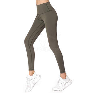 Leggings d'entraînement personnalisés de haute qualité pour femmes, taille XL, pantalons serrés de yoga de fitness moyen, décoration de poète en spandex imprimé de logo - Product Image 4