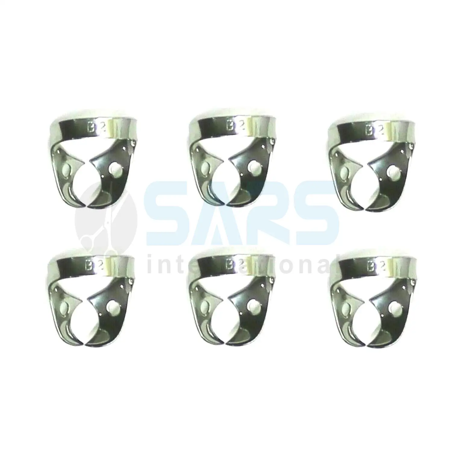 high rank and top quality 6 Pcs Dental Rubber Dam Clamps B2 Brinker Endodontic Clamps Surgical Instruments