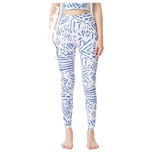Pantalones de Yoga para Mujer, Estampados, Largos, de Cintura Alta, Elásticos en Cuatro Direcciones, de Spandex/Nailon, Leggings Deportivos Ajustados para Gimnasio - Product Image 3