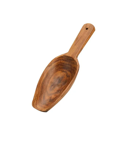 Cuchara de madera ecológica con mango corto cuchara de madera de acacia maciza herramienta de cocina baño sal harina cucharas utensilio de cocina - Product Image 3
