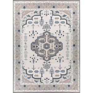 Alfombras de Lana Tejidas Planas Estilo Beduino Color Marfil para Decoración del Hogar ADWL-23002 - Product Image 1