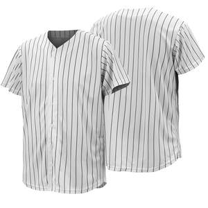 Conjunto de Camiseta de Béisbol Personalizada con Logotipo, 100% Poliéster, Transpirable, con Botones Estriados y Estilo Sublimado - Product Image 6