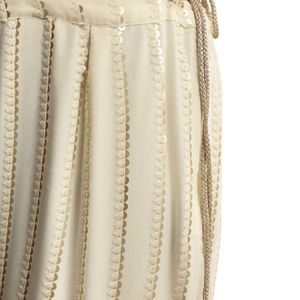 Marfil Lucknowi Sharara conjunto con tejido Dupatta para la venta al por mayor de ropa de novia Eid celebraciones recepciones y a granel festivo étnico - Product Image 5