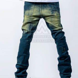 Pantalones de hombre de gran oferta hechos en fábrica, pantalones apilados lavados en venta al por mayor, pantalones de hombre de la mejor calidad, pantalones apilados lavados - Product Image 3