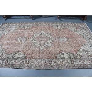 Alfombra Turca Vintage de Lana Roja, 5.3x9.2 pies (162x279 cm) - Product Image 3