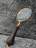 Loupe en bois écologique classique professionnelle pour collectionneurs, chercheurs, bijoutiers - Examen détaillé, tâches de lecture