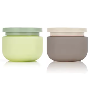 Tarro de crema de doble capa de plástico PET de 250ml Color a pedido con tapa impresa y galvanizada a pedido - Product Image 1