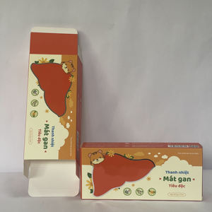 Boîte d'emballage personnalisée pour produits de santé OEM |   Carton en papier ivoire imprimé pour compléments alimentaires - Product Image 1