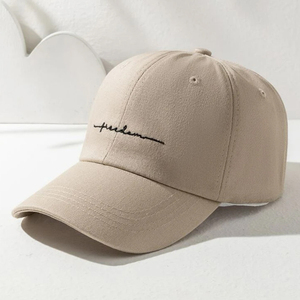 Gorra de béisbol deportiva de 6 paneles más vendida, gorra ajustable de goma de tela impresa personalizada, gorra ajustada de 5 paneles de algodón suave de Color sólido - Product Image 3