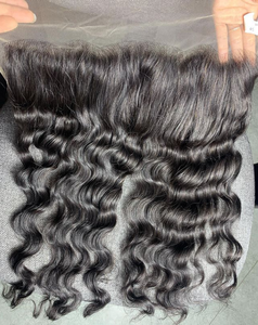 Cabello Humano Virgen Remy Vietnamita Liso Ondulado Frontal Negro en Paquete de 30'' 28''-8'' - Product Image 3