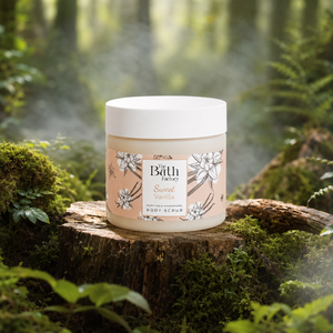 Gommage corporel au beurre de karité et à la vanille douce pour une peau lisse et éclatante avec formule exfoliante |   The Bath Factory - Product Image 4