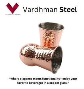 2025 Top Selling Item Luxurious Copper Glass Tumbler Durable and Impressive Design for Beverages Copper Drinking <b>Cup</b> - Product Image 2