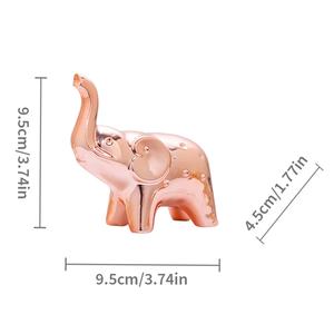 Sculpture Éléphant Élégant Moderne Maison Jardin Décoratif Cuivre Galvanisé Figurine Showpiece Modèle pour Décor Élégant - Product Image 4