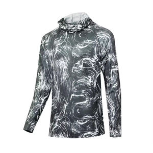 Diseño clásico Camisas de pesca transpirables de secado rápido Sudadera con capucha de pesca de manga larga Ropa de pesca a la venta - Product Image 5