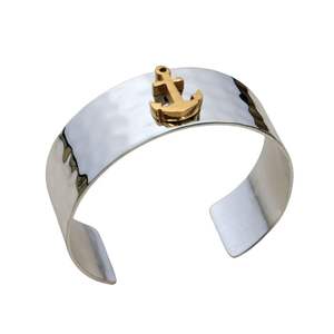 Brass <b>Silver</b> Plated Open <b>Cuff</b> <b>Bracelet</b> for Women Elegant Designer Style with Custom Engraving Fashion Jewelry Gift Bulk Supply - Product Image 1