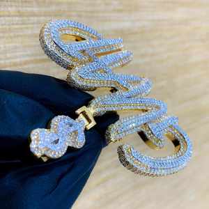 Colgante de Cruz para Hombre con Moissanita Real de 3.50 Quilates, Chapado en Oro Amarillo de 18K, Plata de Ley Clásica, Estilo Hip Hop, Amuleto de Moda, Regalo - Product Image 3