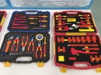 Kit d'outils de maintenance isolés WEIDA 19 pièces certifié VDE GS 1000V avec coupe-fil diagonale VDE et jeu de tournevis 1000V