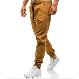Nouveaux pantalons pour hommes de très haute qualité en coton avec poche latérale zippée, joggers épais avec cordon de serrage et détail de manchette, vente en gros - Product Image 1